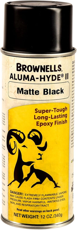 Aluma-Hyde 2 Epoxy Based Firearms Finish Aerosol Can Matte Black