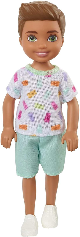Chelsea Doll, Small Boy Doll with Brown Hair & Blue Eyes Wearing Gummy B ⭐⭐⭐⭐⭐