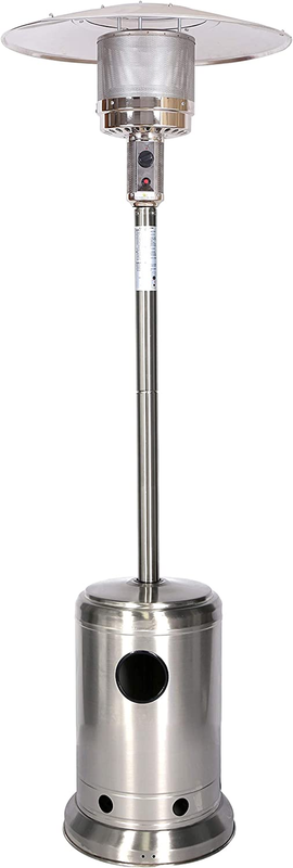 52157 46,000 BTU Patio Heater, Stainless Steel