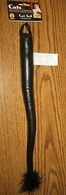 CATS in Black Leather Vinyl Pleather Cat Tail Accessory Rubie's Costumes #3582