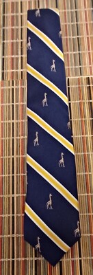 BOGOSALE Tommy Hilfiger Mens Designer Neck Tie Power Giraffe Wildlife Animal 
