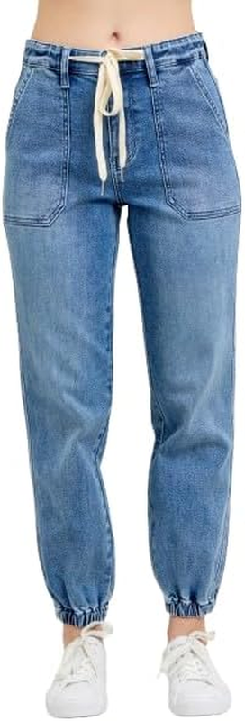 High Waist Denim Jogger