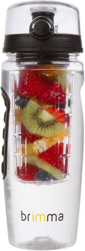 - 32 Oz 0.25 Gallon Water Bottle, Large Leakproof Pla