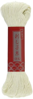 Sashiko Thread Jumbo Skein 100 Meters  Color #102Natural  Japanese Quilting
