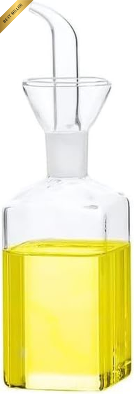 Landhope Oil Bottle Glass Olive Oil Dispenser Bottle Glass Cooking Oil Vinegar M