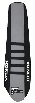 D'Cor Visuals Honda Black/Gray Ribbed Seat Cover (30-10-502)