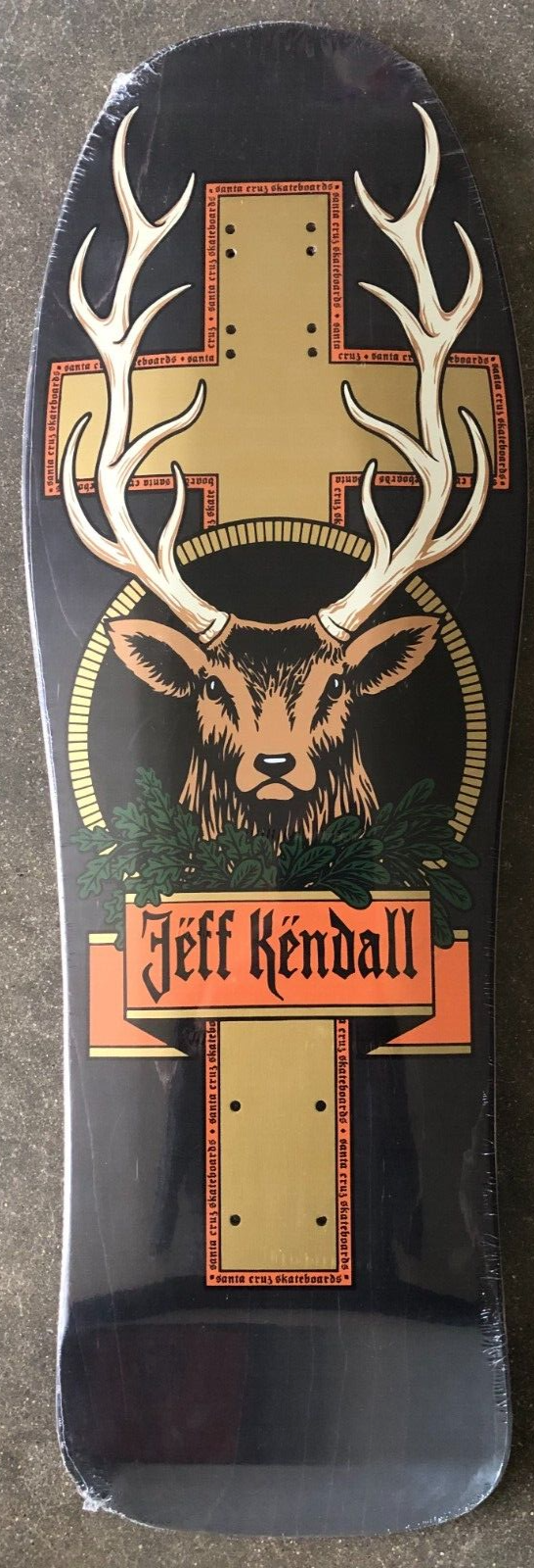 New Santa Cruz Jeff Kendall Jagermeister Deer Reissue Skateboard