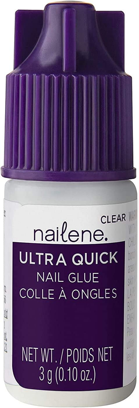 Ultra Quick Nail Glue, 0.10 oz – Durable, Easy to Apply False Nail Glue – Repair