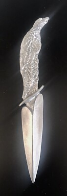 Pewter Bald Eagle Wing Bird Highly Detailed Silver Metal Letter Opener