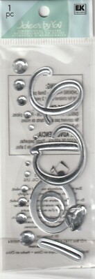 NEW! Jolee's by You 3-D Sticker ''I DO!'' Wedding Theme 83035 Fast FREE shipping!
