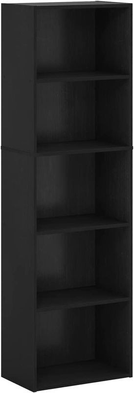 5-Tier Bookcase Shelving Bookshelf Open Shelf Engineered Wood Storage Shelves