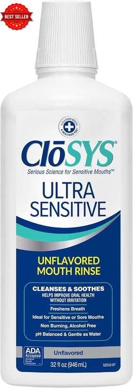 Original Unflavored Mouthwash, Alcohol Free, 32 Ounce