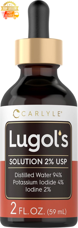 Lugol's Iodine 2% Solution 2 fl oz | Potassium Iodide Liquid Drops
