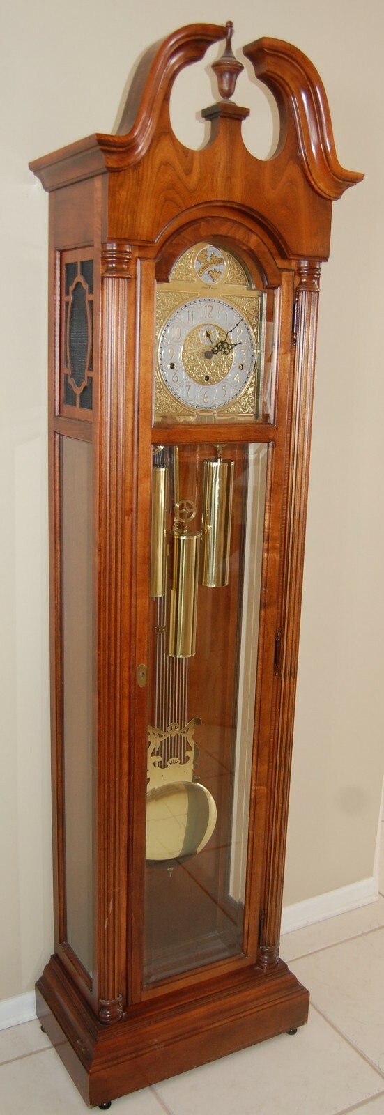 Howard Miller Grandfather Clock, Tempus Fugit, 80