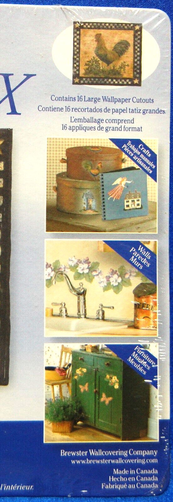 Rode Island Rooster Wallpaper Cutouts Rooster with Borders Cutouts 16 Count