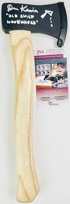 DAN KAMIN SIGNED REAL MINI PROP AXE OLD CHIEF WOOD'NHEAD CREEPSHOW 2 JSA 063