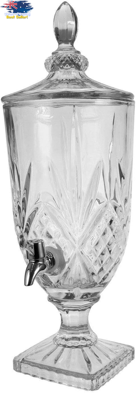 Walston 3L Glass Drinks Dispenser - Beverage Dispenser with Spigot
