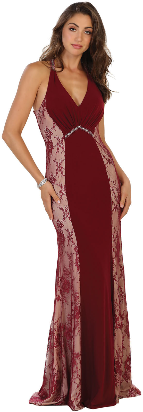 Pre-owned Designer Sale Prom Stretchy Evening Formal Gown Special Occasion Long Dresses Uner