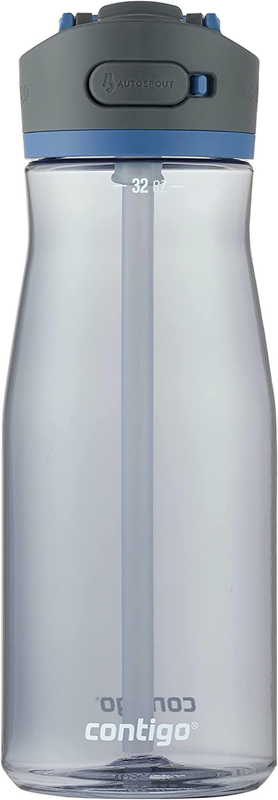 Contigo Ashland 2.0 Leak-Proof Water Bottle with Lid Lock and Angled Straw, Dish