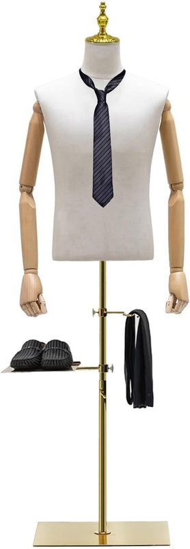 Adjustable Men Manikin with Detachable Shoe Holder Pants Rack for Clothing Suit