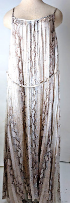 Bishop+Young Women Sleeveless Classic Belted Python Snake Dress Size M NWT