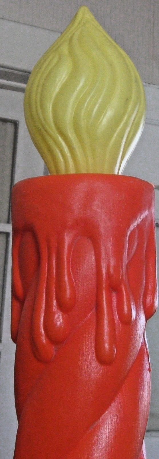 VINTAGE CHRISTMAS CANDLESTICK BLOW MOLD LIGHT 36