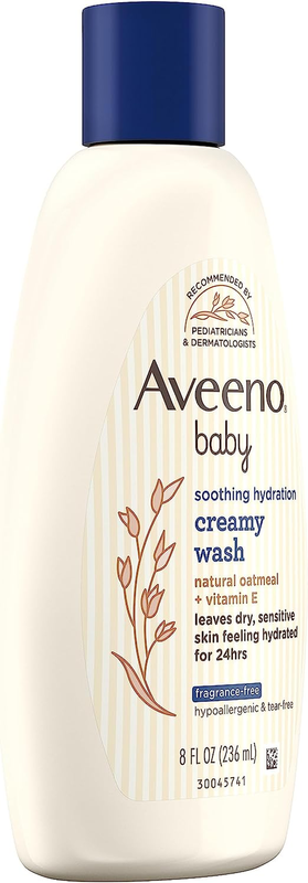 Aveeno Baby Soothing Hydration Creamy Body Wash with Natural Oatmeal, Baby Bath