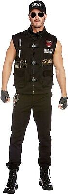Dreamgirl Special Ops Police Officer Swat Adult Mens Halloween Costume 11952