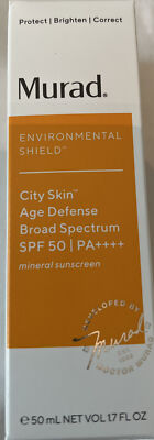 Murad City Skin Age Defense Broad Spectrum SPF50 1.7oz NEW FAST SHIP 2/24