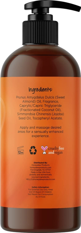 Couples Romantic Mango FLAVORED Massage Oil Sexual Pleasure Full Body Moisturize