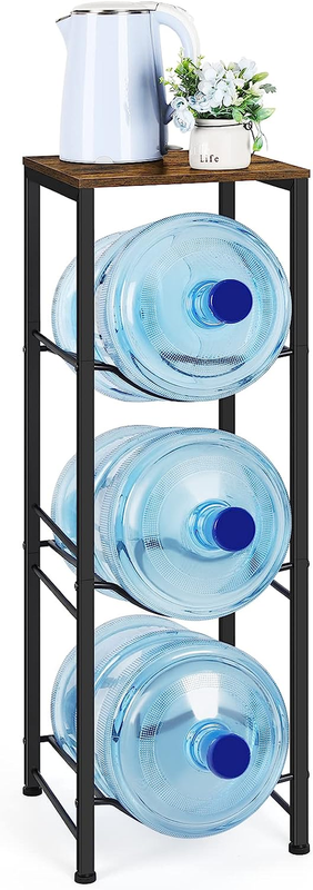 Water Bottle Holder 5 Gallon Water Cooler Jug Rack 3-Tiers Water Bottle Organize