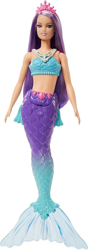 Barbie Dreamtopia Mermaid Doll with Purple Hair, Blue & Purple Ombre Tail & Tiar
