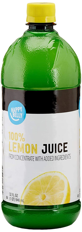 "Happy Belly 100% Lemon Juice From Concentrate, 32 Ounce "