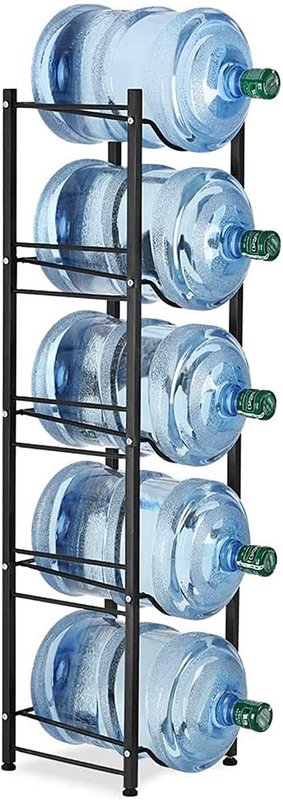 Water Cooler Jug Rack 5Tier Heavy Duty Bottle Holder Storage Dispenser Organizer