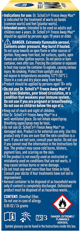 Freeze Away Max Wart Remover 10 Applications Safe to use on Children 4+