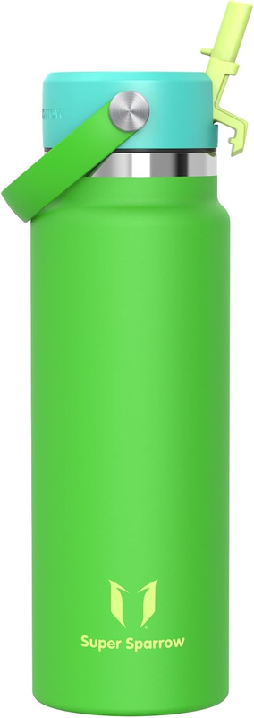 Sparrow 1L Insulated Metal Water Bottle with Straw