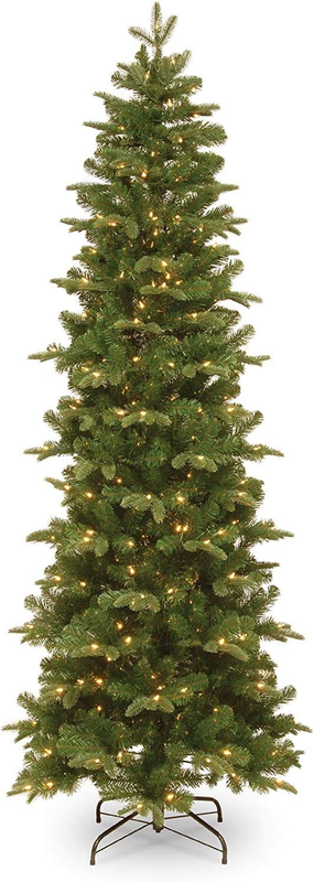 入荷しました プレ文学は 本当の 貧弱な人工のクリスマス ツリー プレスコット モミ グリーン ホワイトlを 感じます プロモーション T Aozora Jp