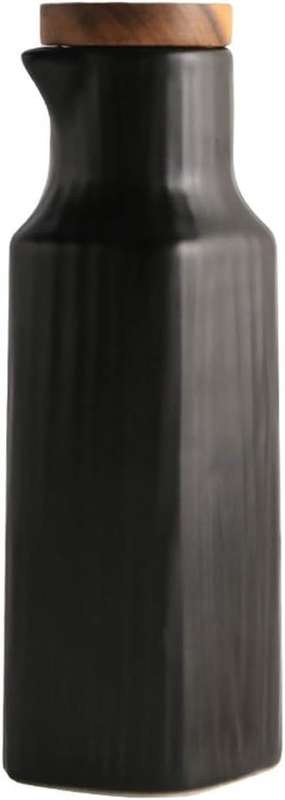300Ml Ceramic Oil Dispenser Bottle, Oil Bottle Cruets No Drip, Olive Oil Dispens