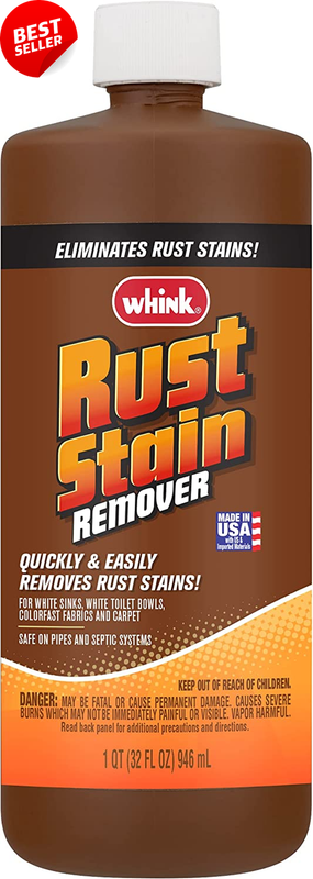 Whink Rust Stain Remover for Toilets, Sinks, Fabrics & Carpets | 32 Oz