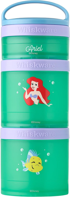 Whiskware Container Stackable Snack, 2 1/3 Cup, Ariel and Flounder