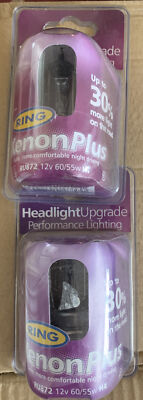 Ring  RW872 ( 2 x RU872) H4 Xenon Plus +30% Halogen Headlamp Bulbs (Pair)