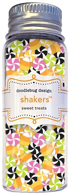 Doodlebug Shakers Fillers Cards & Crafts Sweet Treats Halloween Candy Corn Swirl