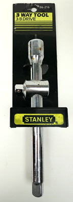 RARE Vtg 1981 Stanley Workmaster 3 Way Tool 3/8 Drive #86-216 6'' Long USA NOS