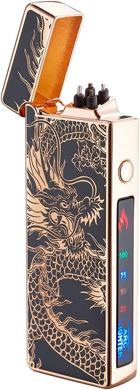 Windproof Arc Flameless Rechargeable Case Usb Accessories Ne