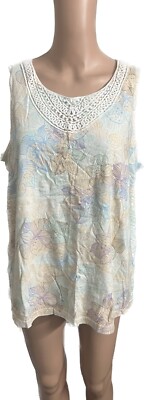 White Stag Womans Short Sleeve/tank Top Size 2x