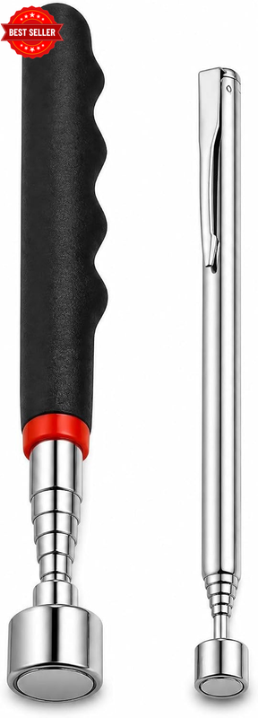 Dual Strength Telescopic Magnetic Pickup Tool 2 Pack, 20Lb Heavy + 3.5Lb Precisi
