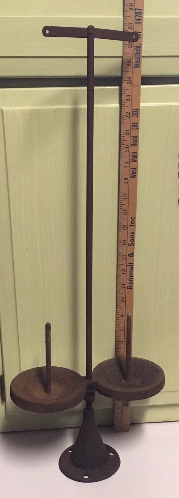 Industrial Cast Iron Sewing Machine Thread Holder Vintage The Spool Cotton Co