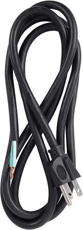 Bergen Industries 3-Wire Appliance and Power Tool Cord, 6', 14 AWG, 15A/125V AC,