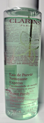Clarins Water Purify One Step Cleanser with Mint Combo Or Oily Skin 6.8oz Sealed