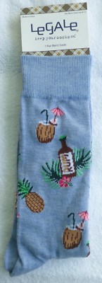Le Gale Casual Crew Mens Socks Keep Your Socks On!  Camping & More Choose Design
